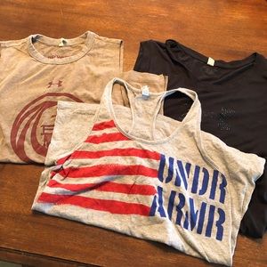 3 Underarmour tank tops